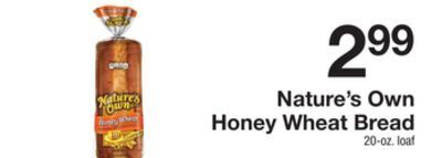 The Fresh Grocer Honey wheat bread offer