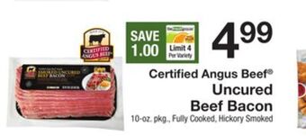 The Fresh Grocer Uncured beef bacon offer