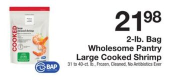 The Fresh Grocer 2-lb. bag large cooked shrimp offer