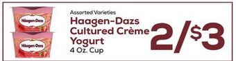 DeCicco & Sons Haagen-dazs cultured crème yogurt offer