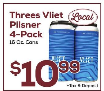 DeCicco & Sons Threes vliet pilsner 4-pack offer