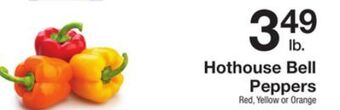 The Fresh Grocer Hothouse bell peppers offer