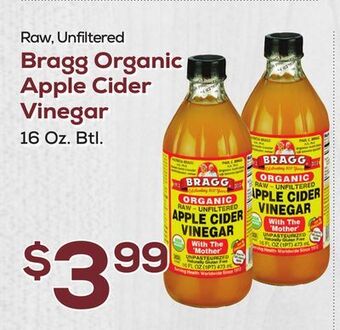 DeCicco & Sons Bragg organic apple cider vinegar offer