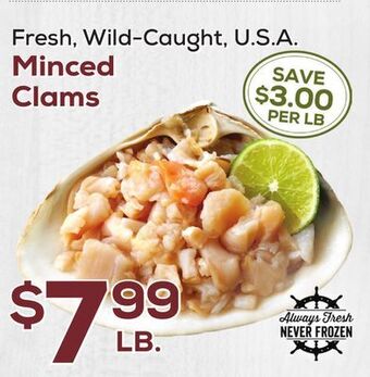 DeCicco & Sons Minced clams offer