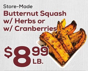 DeCicco & Sons Butternut squash w/ herbs or w/ cranberries offer
