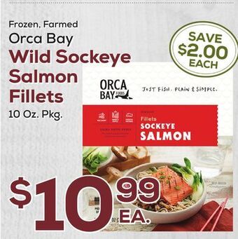 DeCicco & Sons Orca bay wild sockeye salmon fillets offer