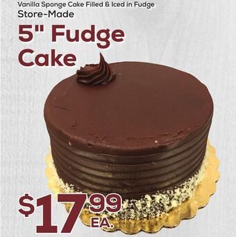 DeCicco & Sons 5 fudge cake offer