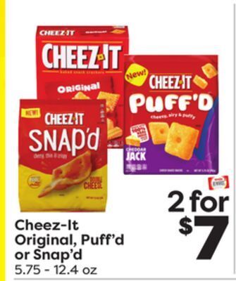 Weis Markets Cheez-it original, puff'd or snap'd offer