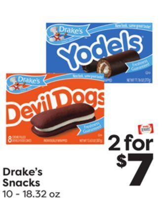 Weis Markets Drake's snacks offer