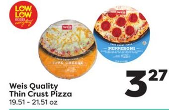 Weis Markets Weis quality thin crust pizza offer