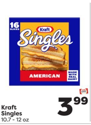 Weis Markets Kraft singles offer