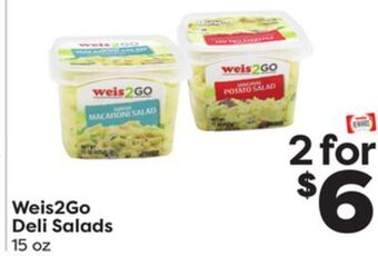 Weis Markets Weis2go deli salads offer