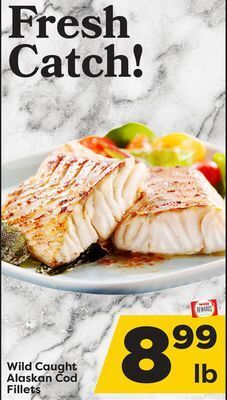Weis Markets Wild caught alaskan cod fillets offer