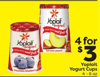 Weis Markets Yoplait yogurt cups offer