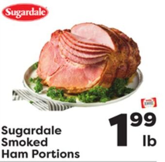 Weis Markets Sugardale smoked ham portions offer