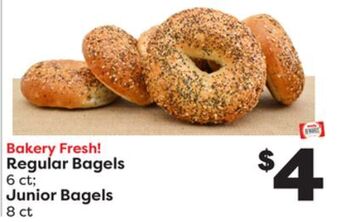 Weis Markets Regular bagels 6 ct junior bagels 8 ct offer