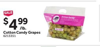 Stop&Shop Cotton candy grapes offer