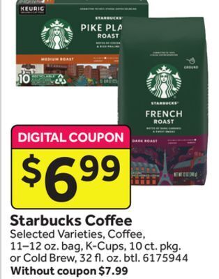 Stop&Shop Starbucks coffee offer