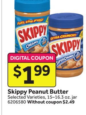 Stop&Shop Skippy peanut butter offer