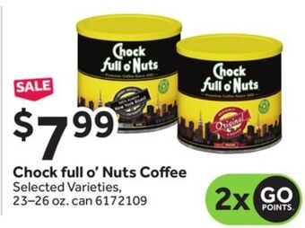 Stop&Shop Chock full o'nuts coffee offer