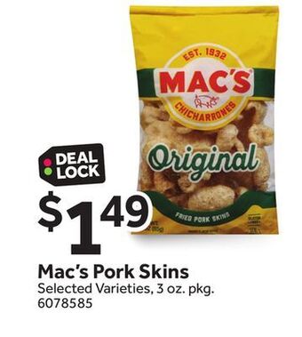 Stop&Shop Mac's pork skins offer