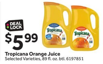 Stop&Shop Tropicana orange juice offer