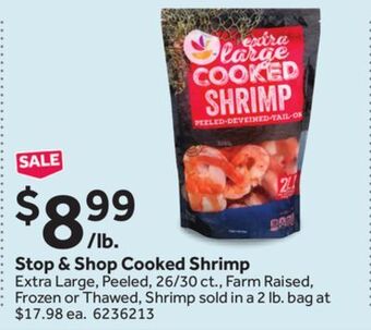 Stop&Shop Stop & shop cooked shrimp offer