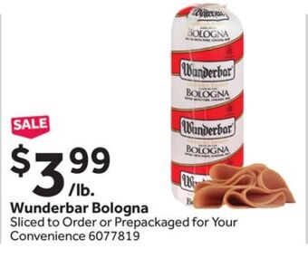 Stop&Shop Wunderbar bologna offer