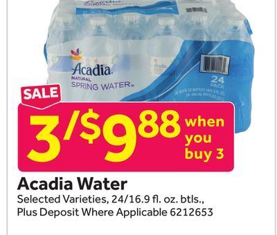 Stop&Shop Acadia water offer