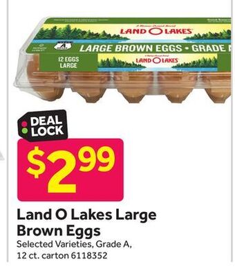 Stop&Shop Land o lakes large brown eggs offer