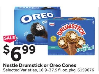 Stop&Shop Nestle drumstick or oreo cones offer