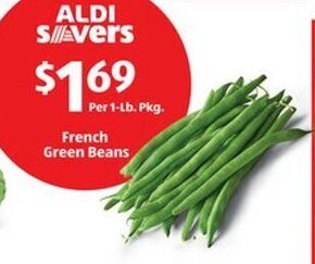Aldi French Green Beans offer