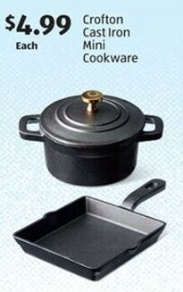 Aldi Crofton Cast Iron Mini Cookware offer