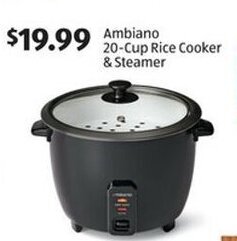 Aldi Ambiano 20-Cup Rice Cooker & Steamer offer