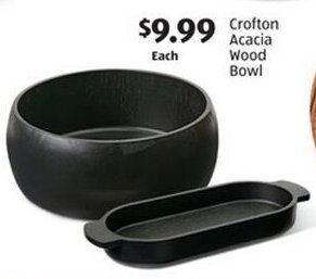 Aldi Crofton Acacia Wood Bowl offer