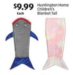 Aldi Huntington Home Children's Blanket Tail offer
