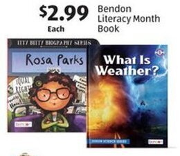 Aldi Bendon Literacy Month Book offer