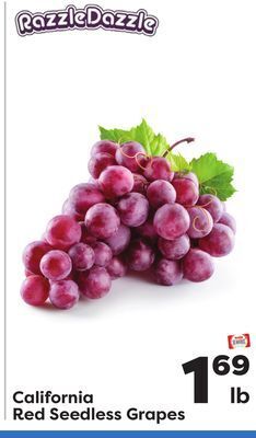Weis Markets California red seedless grapes offer
