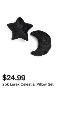 TJ Maxx 2pk lurex celestial pillow set offer