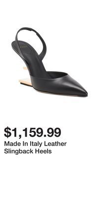 TJ Maxx Made in italy leather slingback heels offer