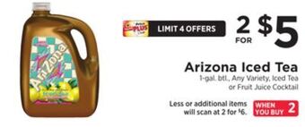 ShopRite Iced tea offer