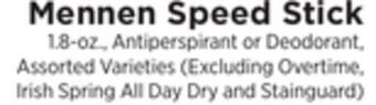 ShopRite Speed stick offer