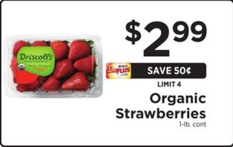 ShopRite Organic strawberries offer