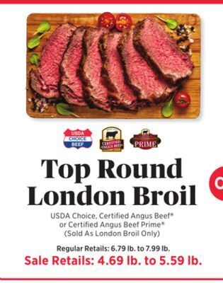 ShopRite Top round london broil offer