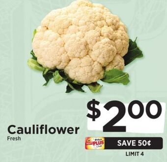 ShopRite Cauliflower offer
