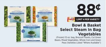 ShopRite Select steam in bag vegetables offer