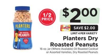 ShopRite Dry roasted peanuts offer