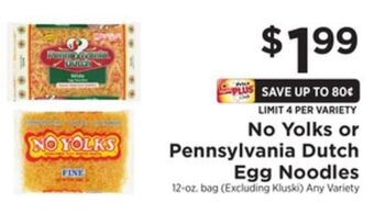 ShopRite Egg noodles offer