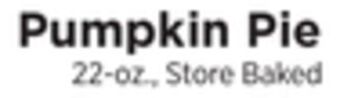 ShopRite Pumpkin pie offer