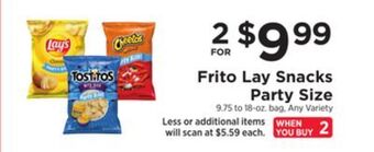 ShopRite Snacks party size offer